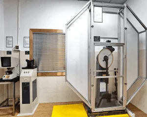 Impact testing room