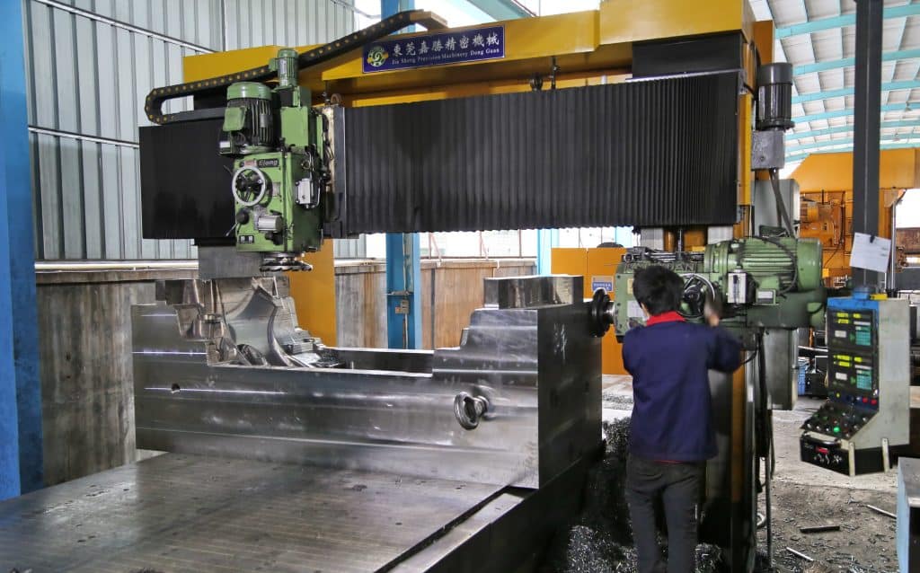 Large gantry milling finishing